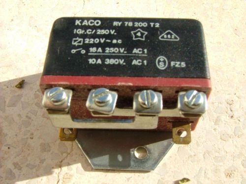 Kaco RY78 200 T2 Relay 10A/380V 16A/250V Ac/DC drive