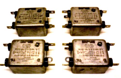 4 rfi-emi line filters, 115v-250v ac, 2 amp for sale