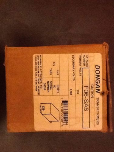 NIB DONGAN F06-SA6 IGNITION TRANSFORMER