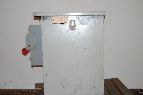 WAGNER TRANSFORMER WITH SAFETY SWITCH 37.5 KVA