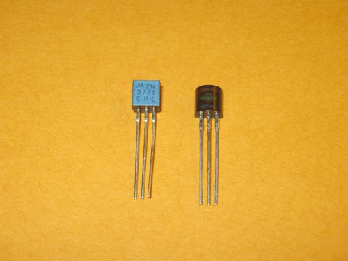 2x 2N5771 PNP silicon switching transistor BJT 15V 200mA 350mW Motorola NOS