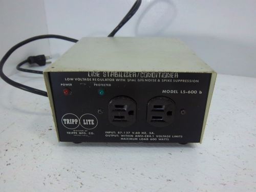 Tripp lite ls600b line stabilizer / conditioner low &amp; high voltage regulator for sale