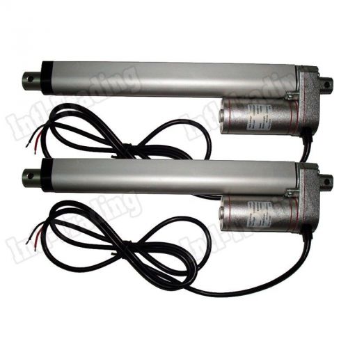 2x heavy duty 200mm 8inch linear actuator stroke 220 pound max lift dc 12v motor for sale