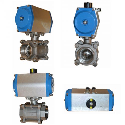 2&#034; 3 - piece pneumatic actuated ball valve for sale