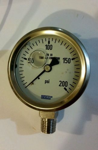 Pressure Gauge Stainless 316 ss oil filled 1/4