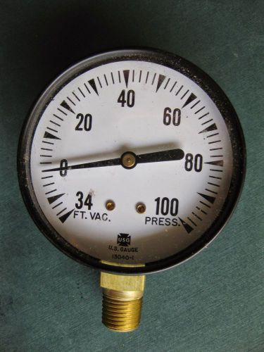 Myers u.s. gauge dual pressure vacuum gauge for sale