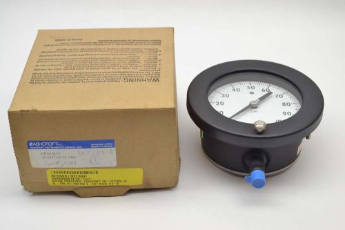 Ashcroft 45-1377as-2l 100 duragauge dial 0-100psi 4-1/2in pressure gauge b396790 for sale