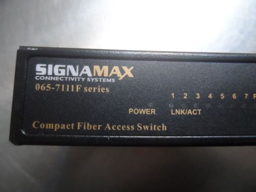 Signa max 065-7111f fiber optic ethernet switch kit w/extras for sale