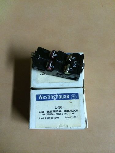 Westinghouse L-56 Electrical Interlock New Old Stock Lot Of 2
