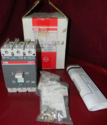 Abb sace isomax s3 n 150 35 amp 3 pole circuit breaker s3n035tw for sale