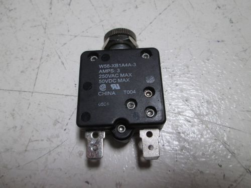 TYCO W58-XB1A4A-3 CIRCUIT BREAKER *NEW OUT OF BOX*