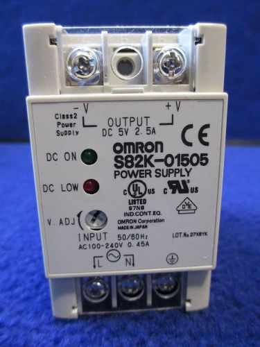 #O8 OMRON Power Supply S82K-01505 5VDC 2.5A