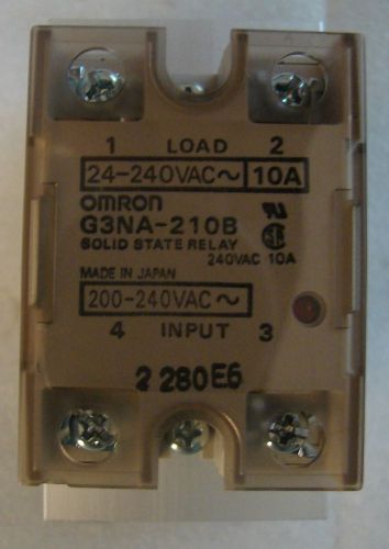 Omron G3NA-210B Solid State Relay 24-240VAC 10A with heatsink