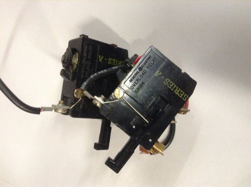 Lot of 4 ge cr124 overload relay 600v series a for sale