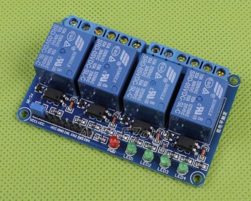 5V 4-Channel Relay Module with Optocoupler Low Level Triger for Arduino