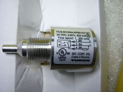 (Q10-1) 1 NEW TURCK FCS-N1/2A4P-AP8X-H1141 FLOW CONTROL