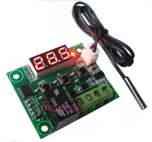 Automatic Digital Temperature Controller Thermostat DC 12V Control Switch