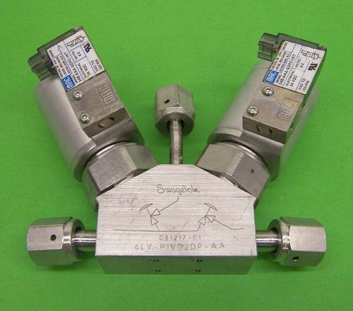 Lot swagelok ultrahigh purity diaphragm-sealed valve 6lv-f1vd2dp-aa mac solenoid for sale