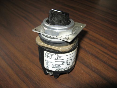 Allen Bradley 800T-U29 Potentiometer 10K Ohm