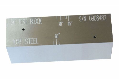 New sc distance calibration block ut test block ndt (inch ,1018 steel) for sale