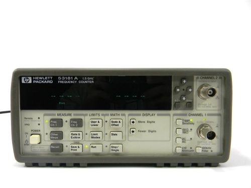 Agilent/HP 53181A 2 Channel, RF Frequency Counter - 30 Day Warranty