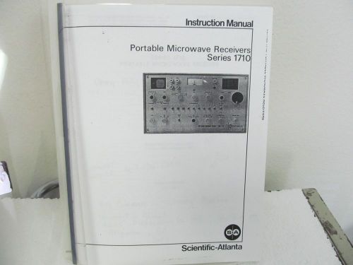 Scientific Atlanta 1710 Portable Microwave Receivers Instruction Manual