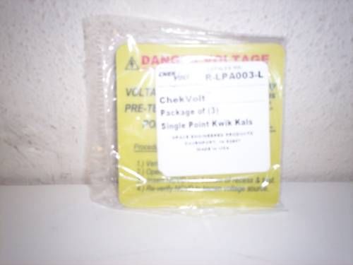 3 new grace checkvolt single point kwik kals r-lpa003-l for sale