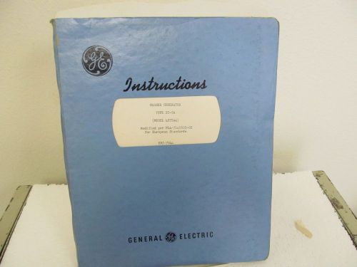 General Electric 4ST5A4 Marker Generator Instructions Manual w/schematics