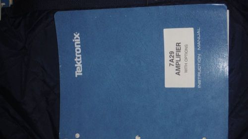 tektronix 7A29 amplifier with options inst. manual