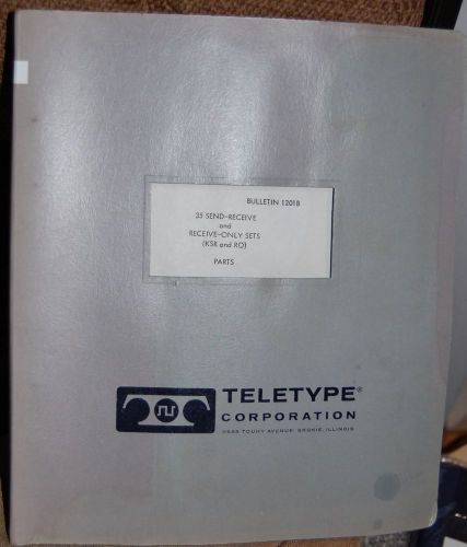 Teletype Corporation Bulletin 1201B- 35 Send-Receive