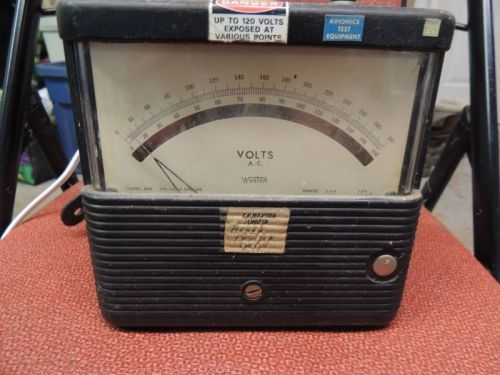 Vintage working AC voltmeter