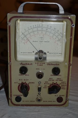 Vintage Heathkit Vacuum Tube Voltmeter V 4A  Instructions  Ham Radio Test