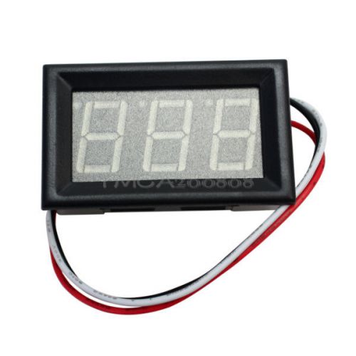 Yellow LED Display Voltage Meter Tester 3-Digit Mini Digital Voltmeter DC 0-30V