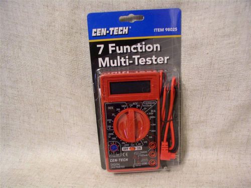 7 Function Multi-Tester digital Multimeter #98025 NIP  battery test Cenn-Tech