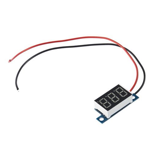 Lithium battery digital voltmeter dc 3.3v - 17v red led small paneleter ms for sale