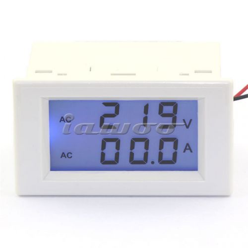2in1 Digital Ammeter Voltage Panel Meter 100-300V/100A+CT Current Sense Resistor