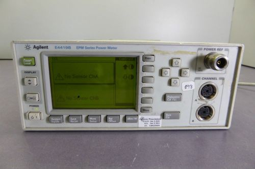 Hp agilent e4419b epm dual channel power meter, untested for sale