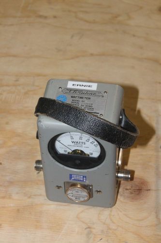 Bird 43 rf directional thruline wattmeter with 3 plugins for sale