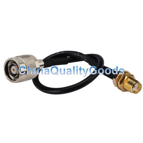 Rp-tnc male to sma female jack bulkhead pigtail cable rg174 15cm for wireless for sale
