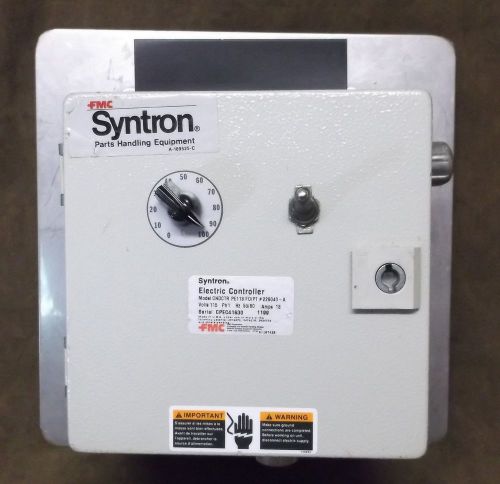 FMC Syntron Electric Controller Model- CNDCTR PE118 FO/PT # 229040-A / 18 Amps