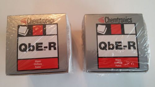 Lot of 2 -- chemtronics qbe-r fiber optic cleaning wipes for sale