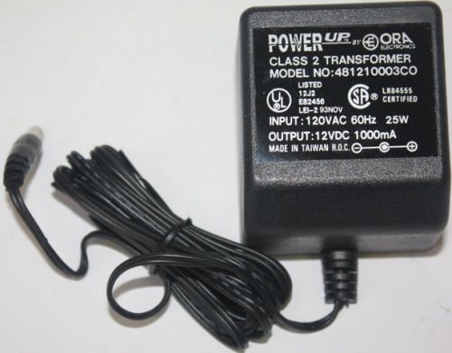 Power up ora plug in class 2 transformer model 481210003c0 ac 120v 60hz 25w dc for sale