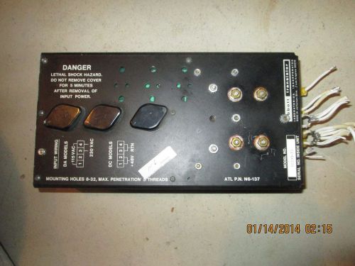 FOR PARTS ABBOTT MILITARY STYLE POWER SUPPLY  DA100-15  USED