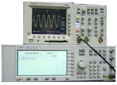 Agilent/keysight/hp e4400b signal generator, 250 khz to 1000 mhz nist-certified for sale