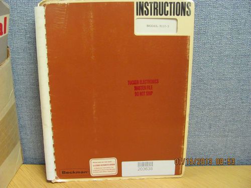 BECKMAN MODEL 3157-2: Digital Comparator - Instruction Manual schem # 16904
