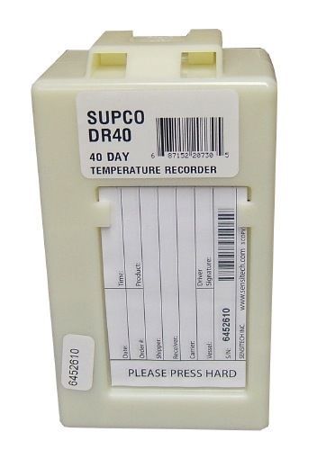 DR40 Supco 40-Day Disposable Temperature Recorder Thermometer Logger Chart Data
