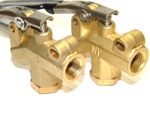 Carpet Cleaning 1/4&#034; Brass ANGLE VALVE for Wands, Hoses WP (Set Of 2)