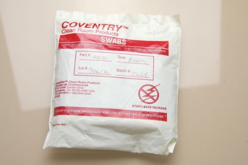 Coventry 44070 sealed foam swab 0.13&#034; tip &amp; polypropylene handle, 3.2&#034; 500/pack for sale