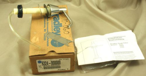 Bradley 6324 bx soap dispenser valve pump no bottle nib chrome silver for sale