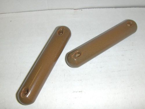 ANTENNA INSULATOR MILITARY 4 INCH BROWN PORCELAIN LOT OF 2
